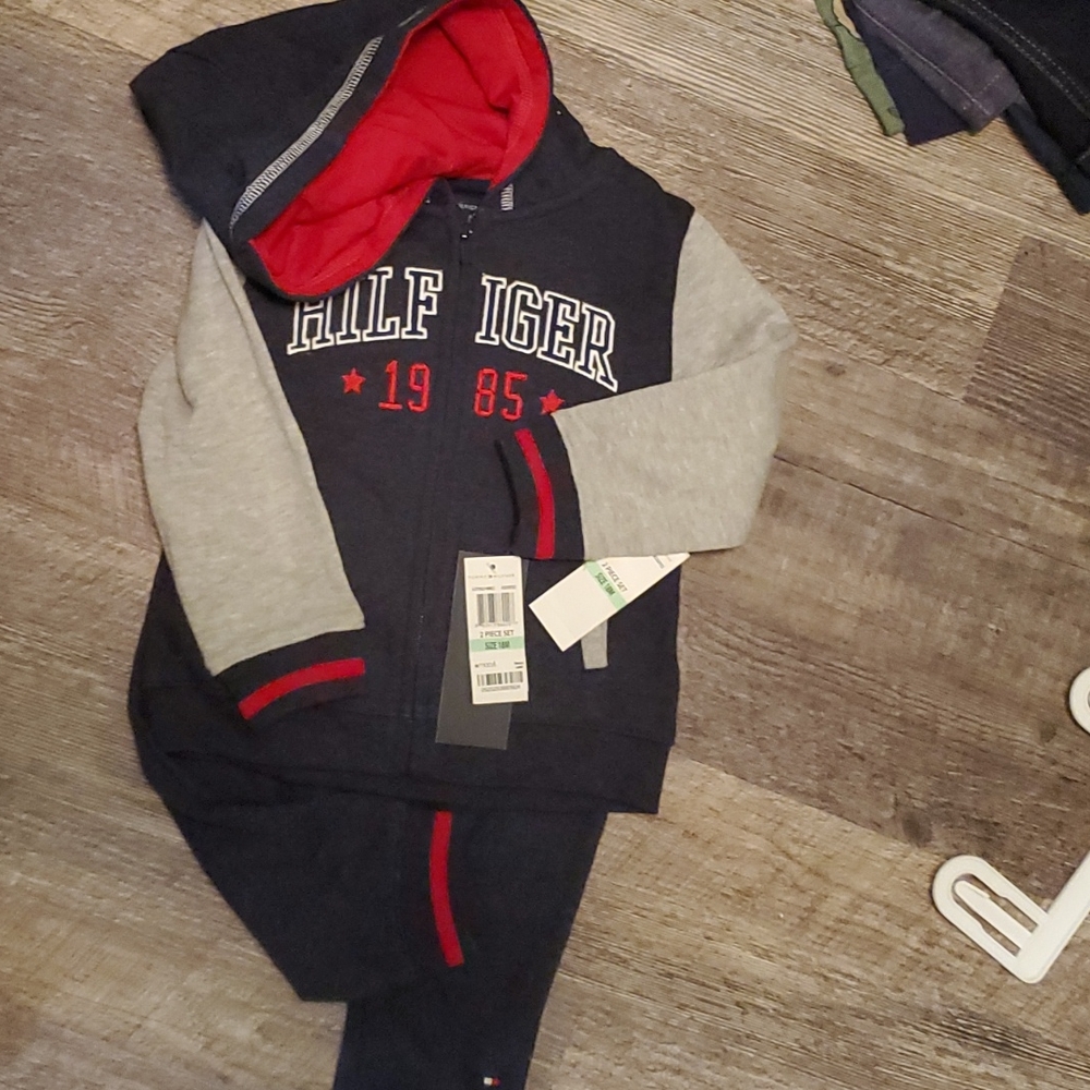 Tommy Hilfiger toddler 18m tracksuit NWT